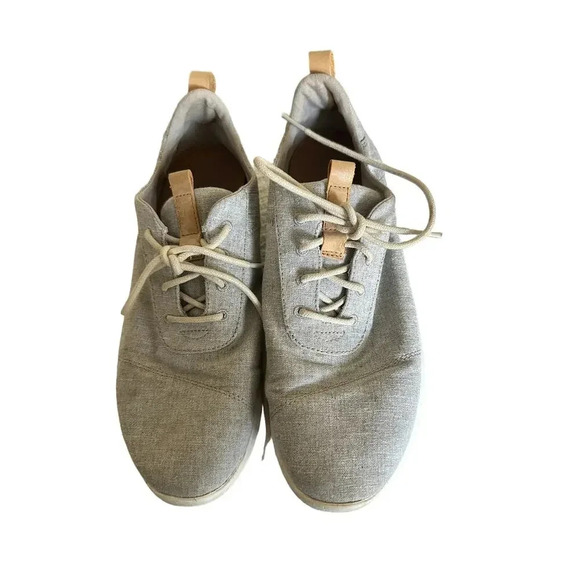 Toms Cabrillo Drizzle Gray Chambray Mix Sneaker - Picture 1 of 6